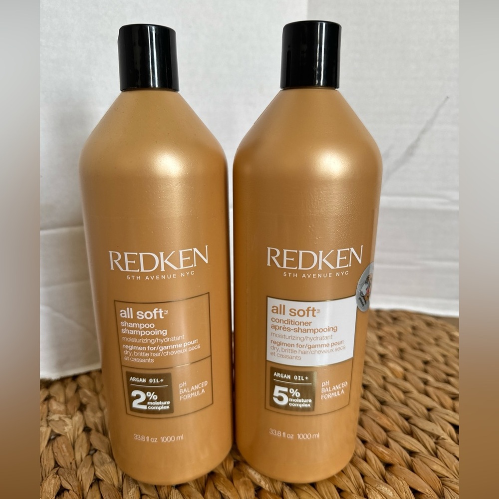 Redken All Soft Shampoo and Conditioner Duo Set - 33.8oz Each